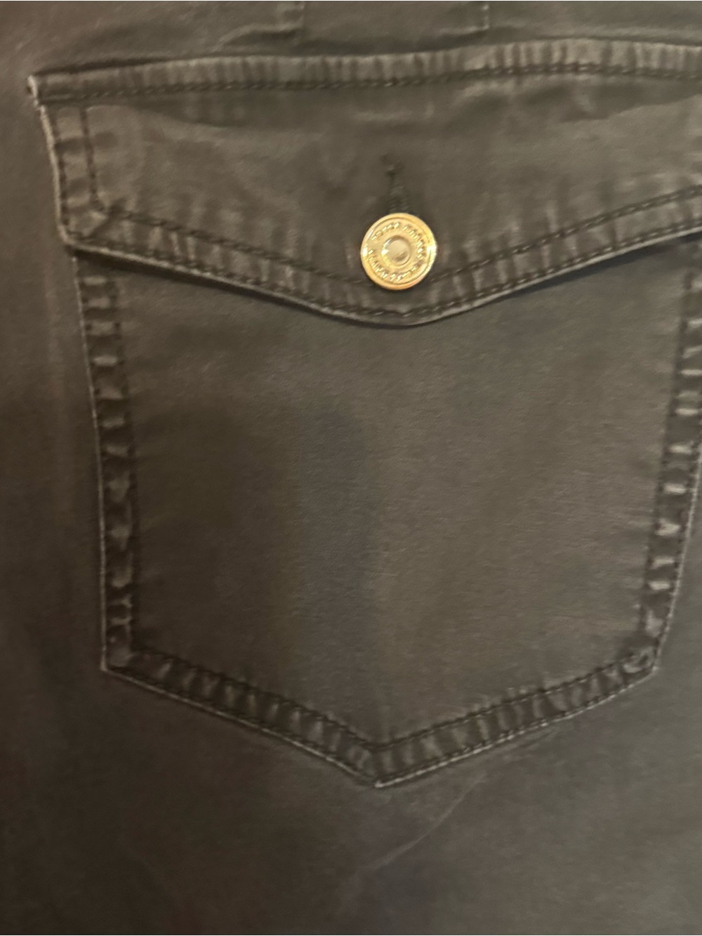 White House Black Market Black THE SLIM CROP Utility Jeans SIZE: 12 #5 - Picture 7 of 10